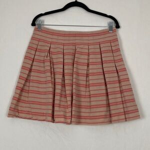 Gap Pleated Flounce Skirt Skater Striped Size 6